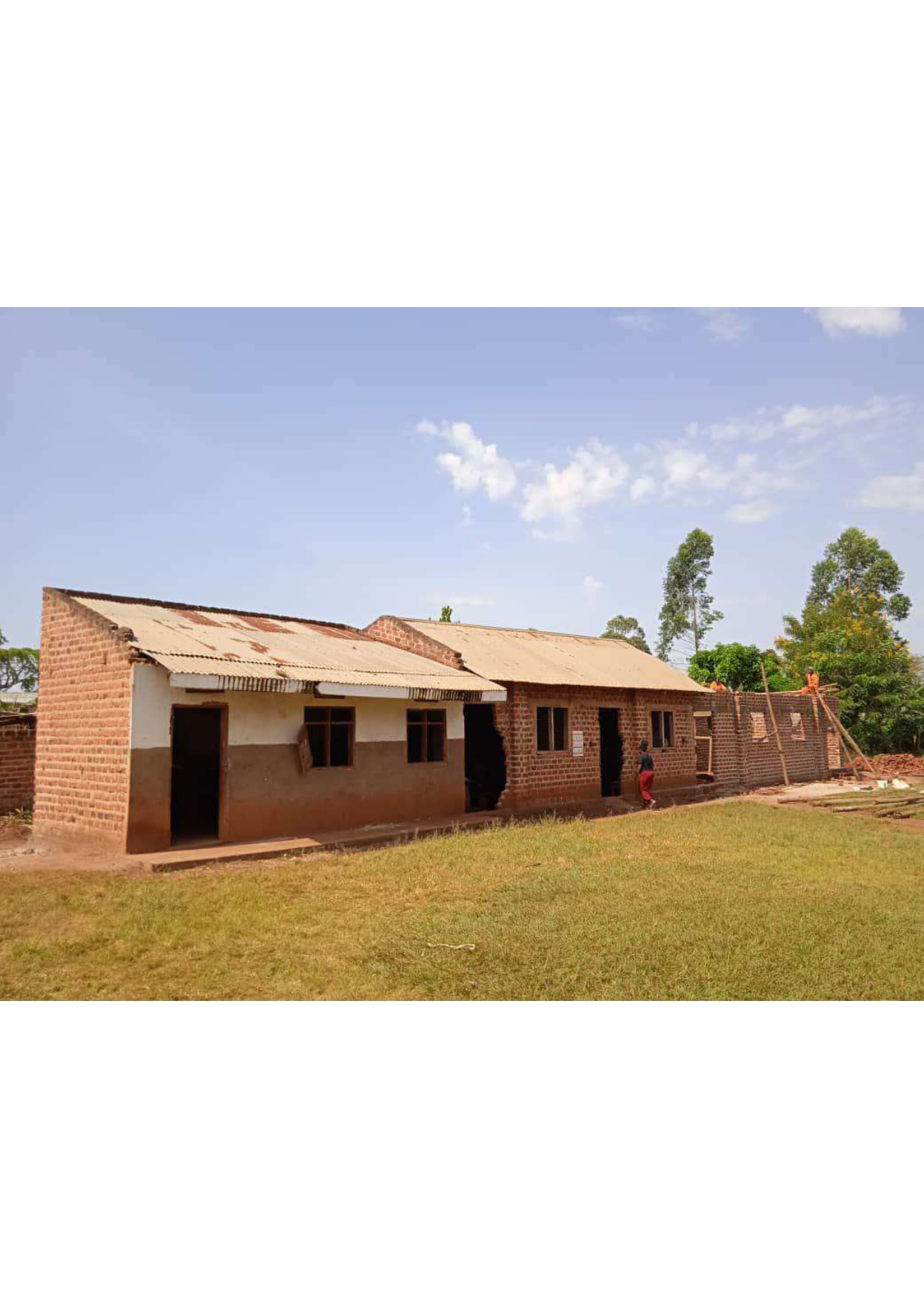Extension of classroom blocks under construction